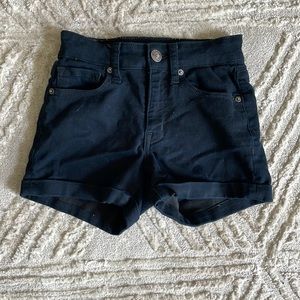 Aeropostale black high rise midi shorts, size 000